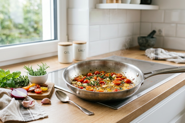 Edelstahlpfanne: Warum klebt alles an (und wie du es vermeidest)