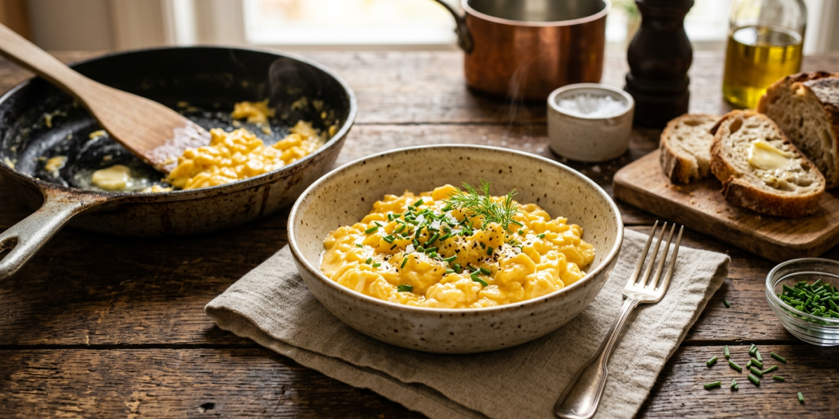 Rührei cremig und locker zubereiten: Die richtige Technik