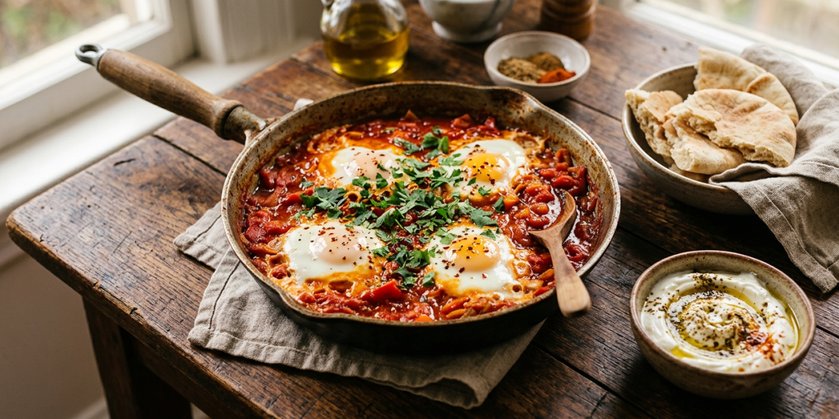 Shakshuka authentisch zubereiten: Das einfache Pfannen-Rezept